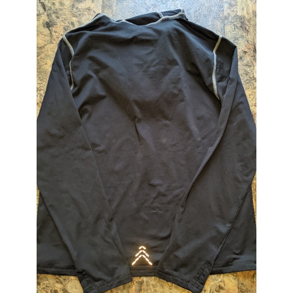 LL Bean 1/4 Zip Hoodie Kids Boy's Pullover Athletic Size XL (18) Black - Picture 2 of 5